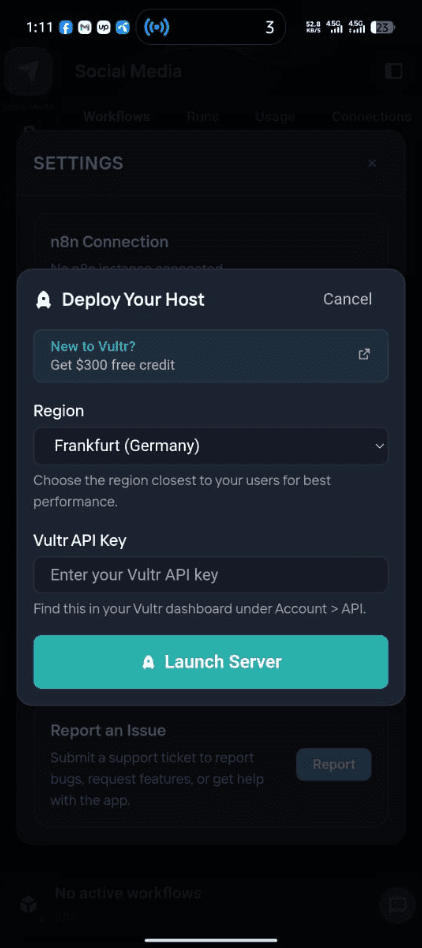 VPS provisioning and n8n setup in minutes